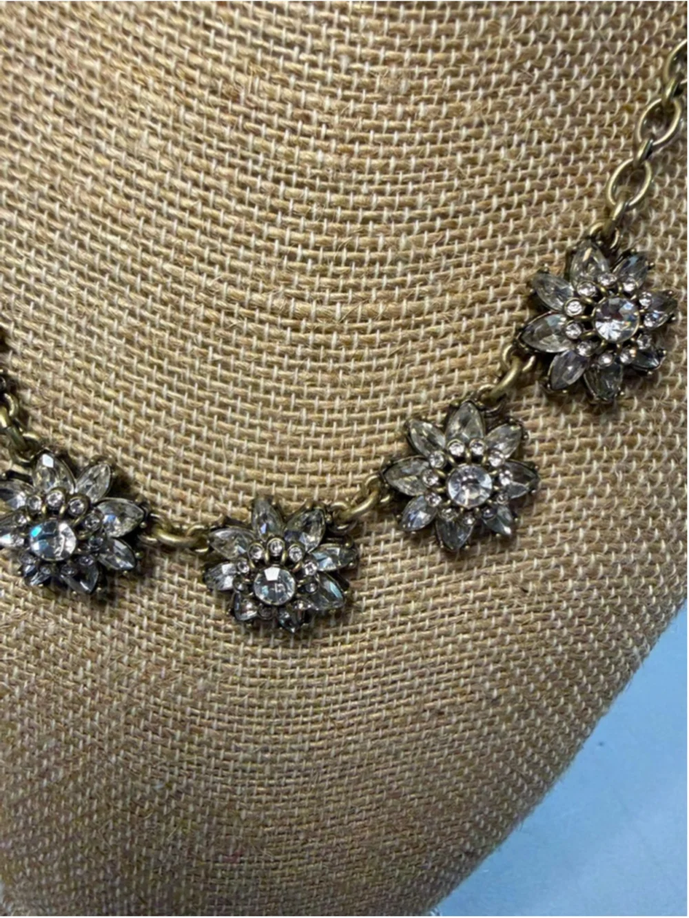 Vintage Y2K Chloe + Isabel Mirabelle gold-plated brass base, glass crystals.